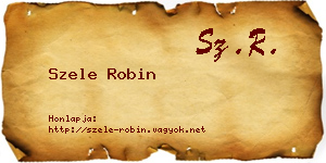 Szele Robin névjegykártya